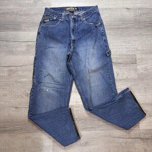 Vintage 90s Johnny Blaze Men’s Distressed Carpenter Jeans Size 34X31 Baggy Y2K